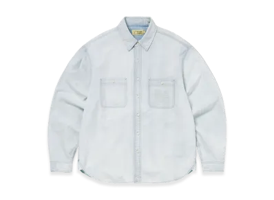 thisisneverthat x Daniel Johnston Faded Chambray Shirt "Light Blue"