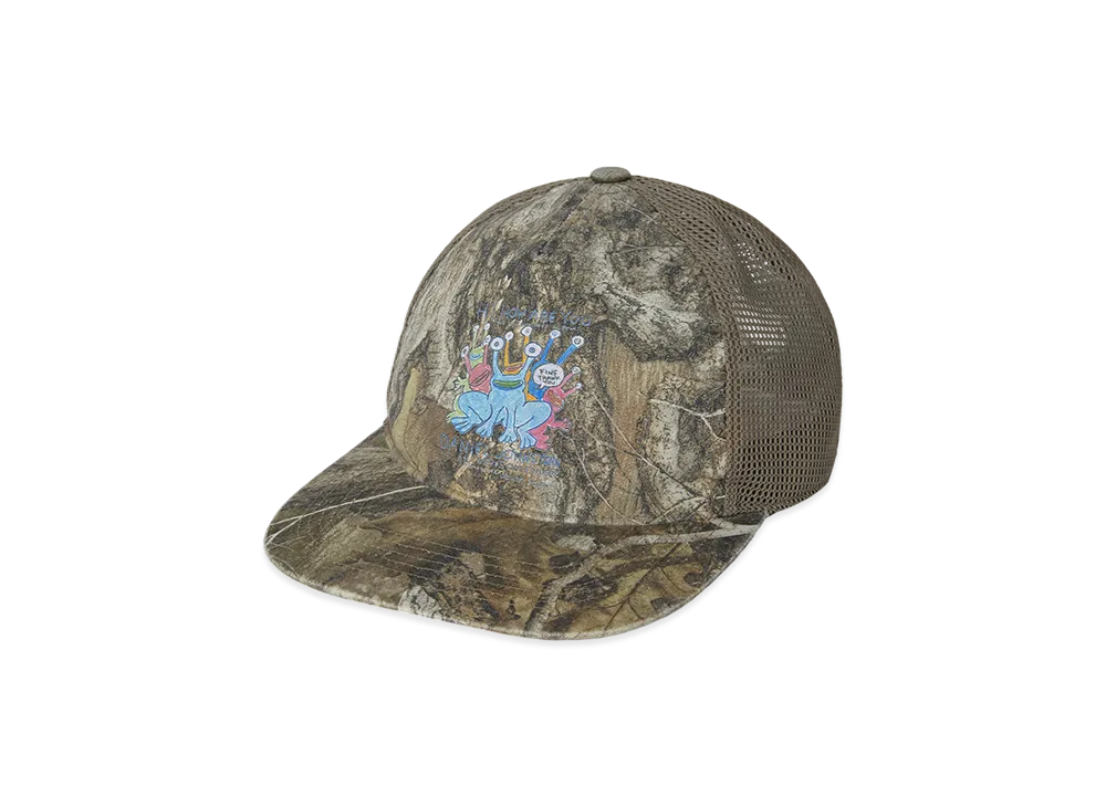 thisisneverthat x Daniel Johnston Frogs Mesh Trucker Cap "Realtree"