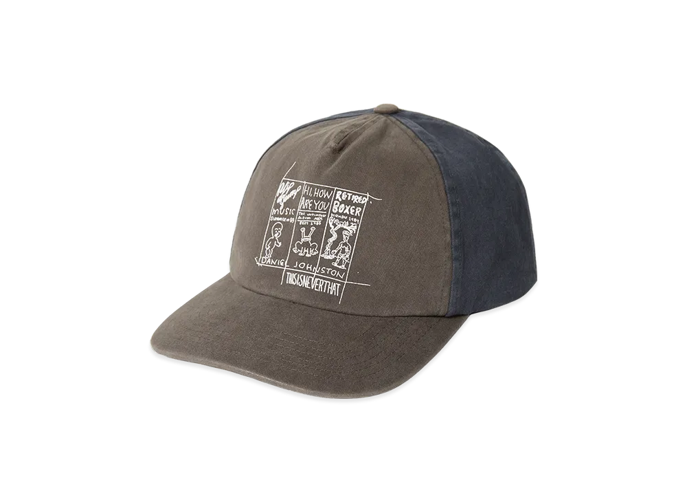 thisisneverthat x Daniel Johnston 3-Frame Washed Cap "Charcoal"