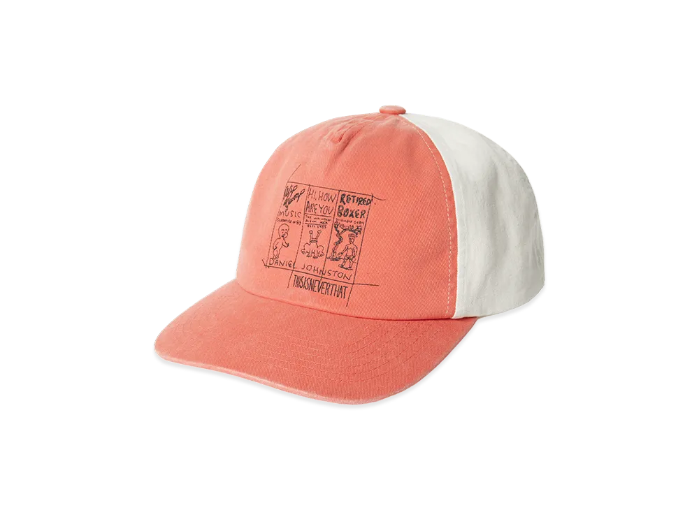 thisisneverthat x Daniel Johnston 3-Frame Washed Cap "Orange"