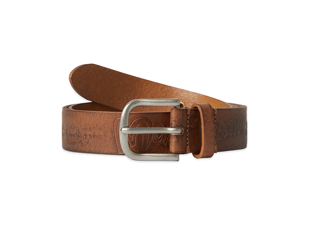 thisisneverthat x Daniel Johnston Leather Belt "Brown"