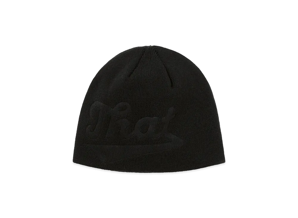 thisisneverthat Debossed That No Cuff Beanie "Black"