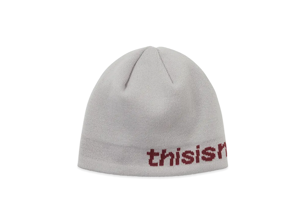 thisisneverthat SP-Logo No Cuff Beanie "Off White"