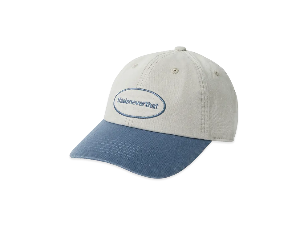 thisisneverthat Overdyed E/T-Logo Cap "Ivory/Blue"