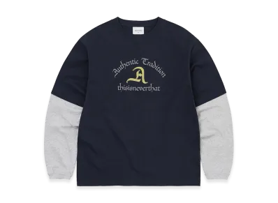 thisisneverthat Layered L/S Tee "Navy"