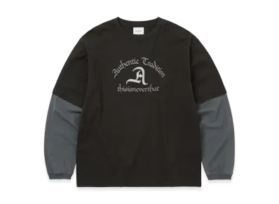 thisisneverthat Layered L/S Tee "Off Black"