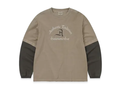 thisisneverthat Layered L/S Tee "Desert Grey"
