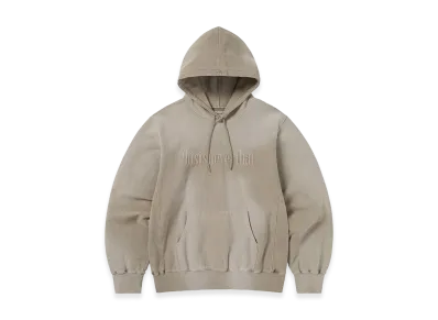 thisisneverthat Overdyed Embroidery Hoodie "Desert Grey"
