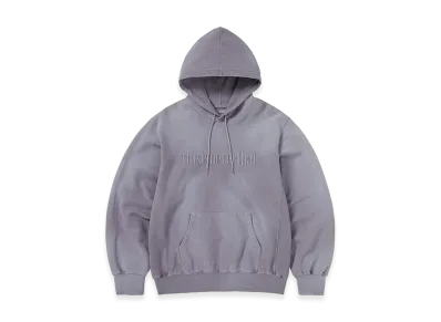 thisisneverthat Overdyed Embroidery Hoodie "Faded Purple"