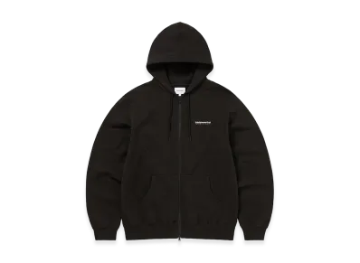 thisisneverthat INTL. Logo Zip Up Hoodie "Off Black"