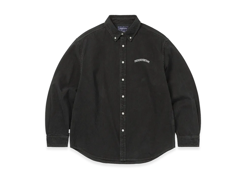 thisisneverthat Washed Denim Shirt "Black"