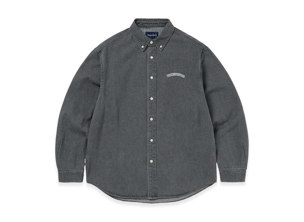 thisisneverthat Washed Denim Shirt "Dusty Grey"