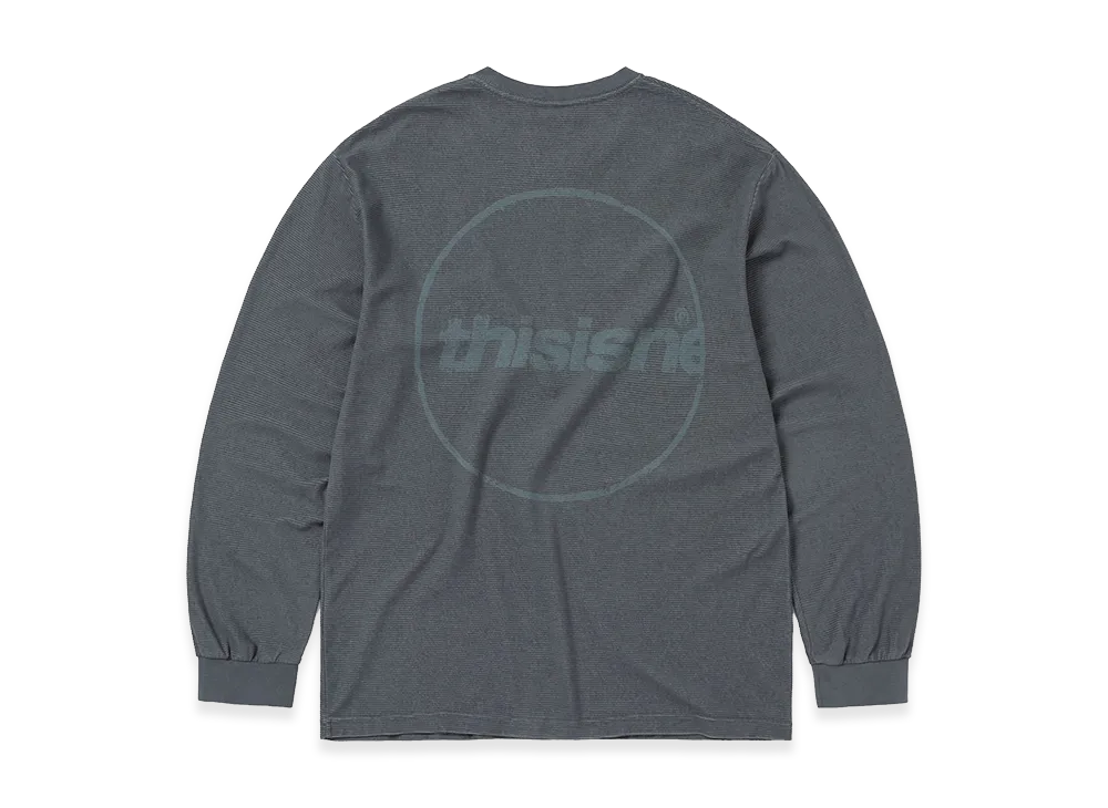thisisneverthat C-Logo Wale L/S Tee "Ink"