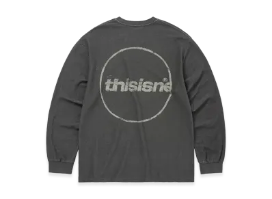 thisisneverthat C-Logo Wale L/S Tee "Charcoal"