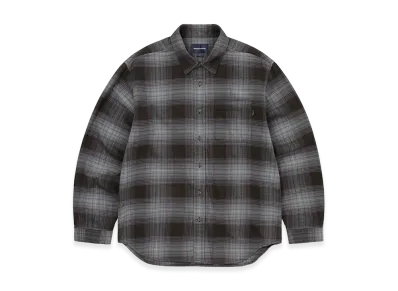 thisisneverthat Flannel Check Shirt "Off Black"