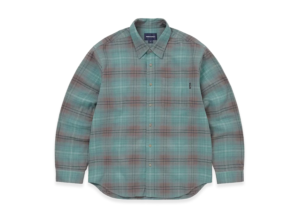 thisisneverthat Flannel Check Shirt "Teal"