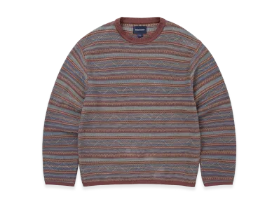 thisisneverthat Pattern Knit Crew "Magenta"