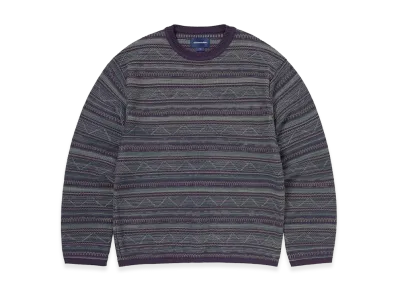 thisisneverthat Pattern Knit Crew "Dark Purple"