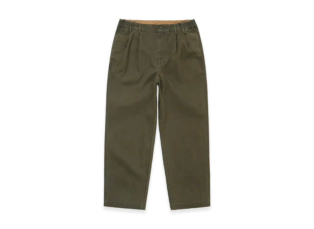 thisisneverthat Double Pleated Wide Pant "Dark Olive"
