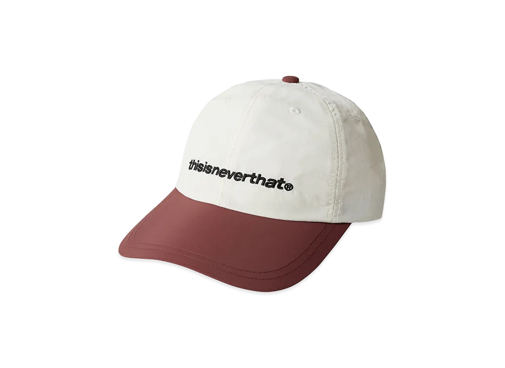 thisisneverthat SP-Logo Nylon Cap "Ivory/Burgundy"