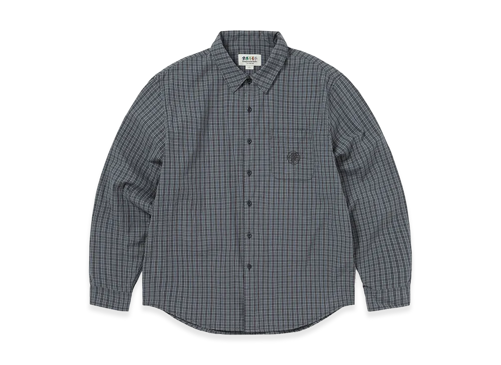thisisneverthat x Grateful Dead Lightning Bear Check Shirt "Off Black"