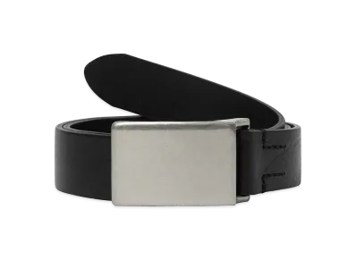 thisisneverthat Flat Buckle Leather Belt "Black"
