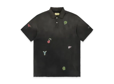 thisisneverthat x Daniel Johnston Faded Jersey S/S Polo "Black"