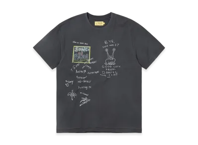 thisisneverthat x Daniel Johnston SONGS of PAIN Faded Tee "Off Black"