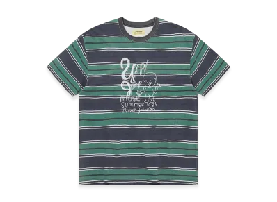 thisisneverthat x Daniel Johnston Yip Jump Striped Tee "Navy"