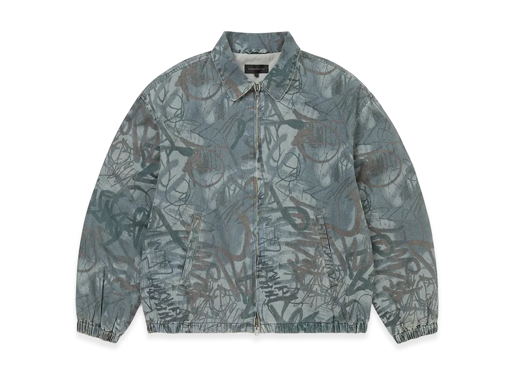 thisisneverthat Denim Blouson Jacket "Script"