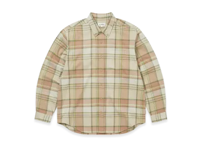 thisisneverthat Flannel Check Shirt "Coral"