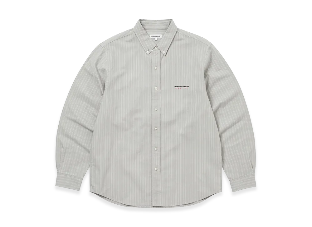 thisisneverthat DSN Striped Oxford Shirt "Grey"
