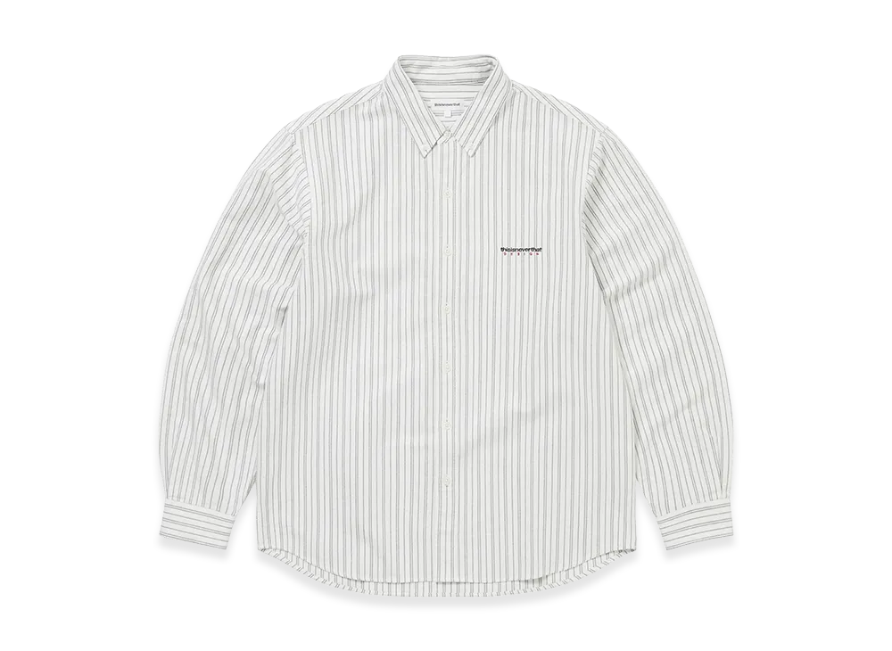 thisisneverthat DSN Striped Oxford Shirt "Off White"