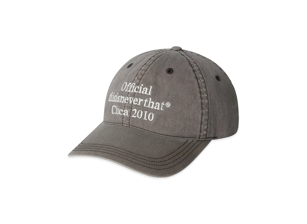 thisisneverthat Overdyed Times Cap "Charcoal"