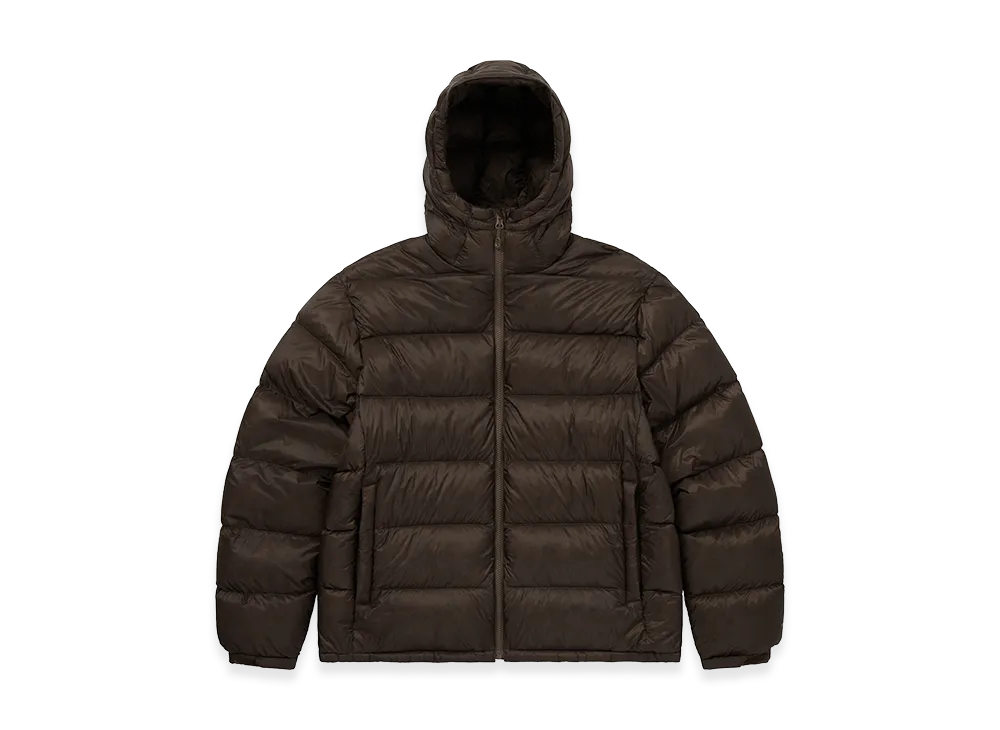 thisisneverthat Weather Gear Skogar Hooded Mid Down Jacket "Brown"