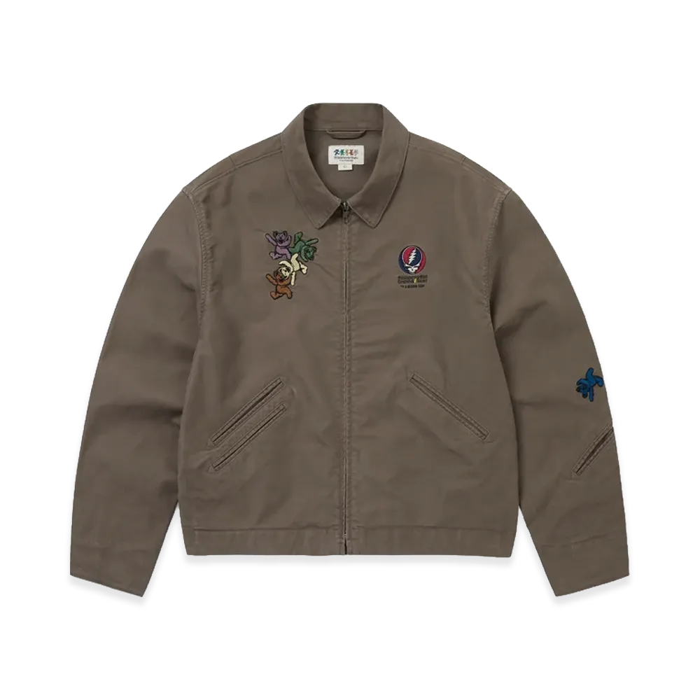 thisisneverthat x Grateful Dead GD Ol' Dancing Bears Work Jacket "Mud"