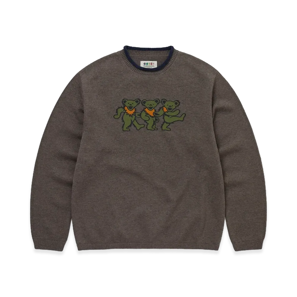 thisisneverthat x Grateful Dead GD Mockneck Sweater "Mud"