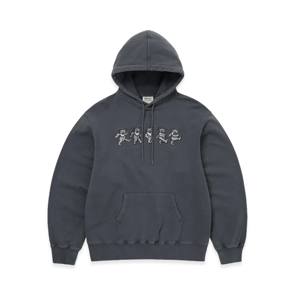 thisisneverthat x Grateful Dead GD Dancing Bears Hoodie "Dusty Navy"