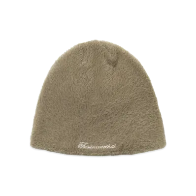 thisisneverthat Shaggy No Cuff Beanie "Light Khaki"