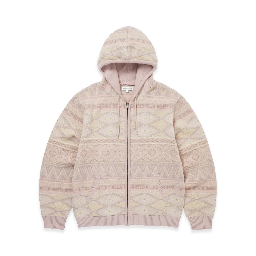 thisisneverthat Hooded Zip Up Sweater "Apricot"