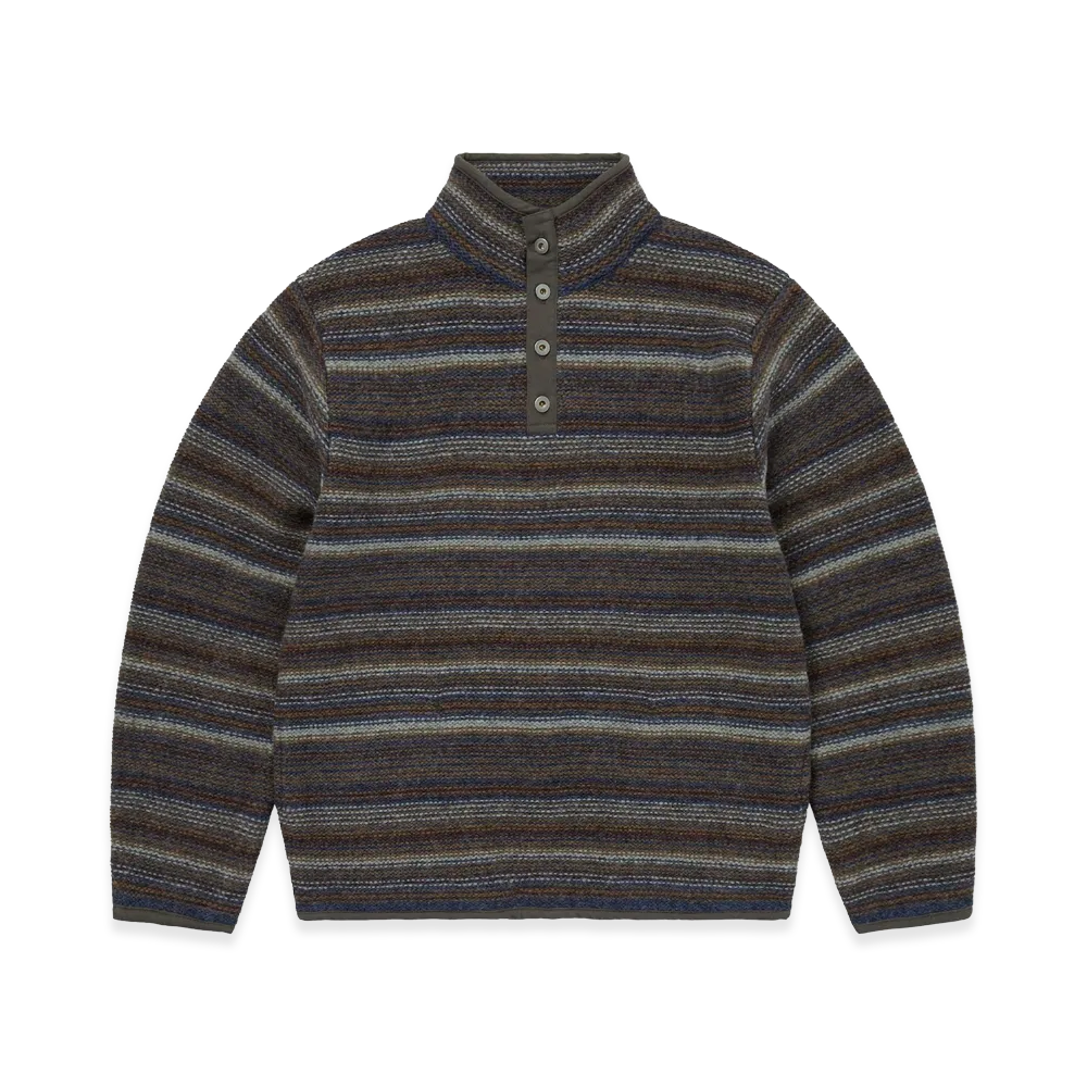 thisisneverthat Striped Wool Knit Pullover "Olive"