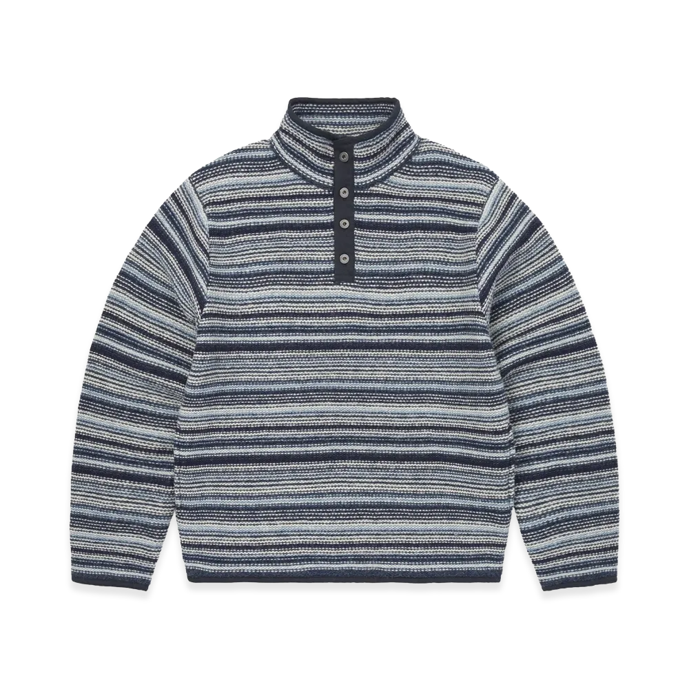 thisisneverthat Striped Wool Knit Pullover "Navy"