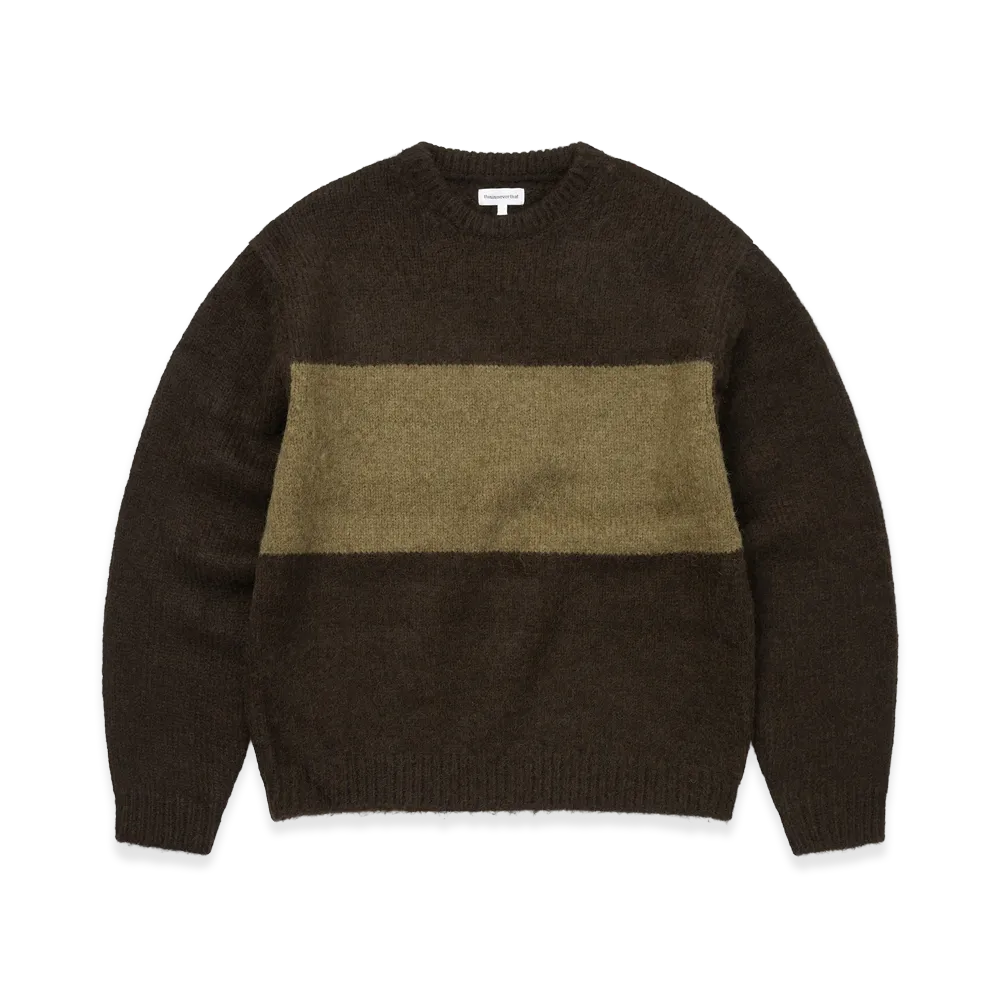 thisisneverthat Big Lined Knit Sweater "Brown"