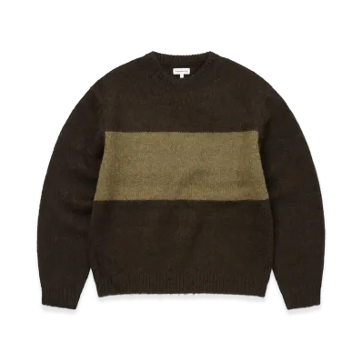 thisisneverthat Big Lined Knit Sweater "Brown"