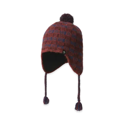 thisisneverthat Multicolor Pom Earflap Beanie "Red"