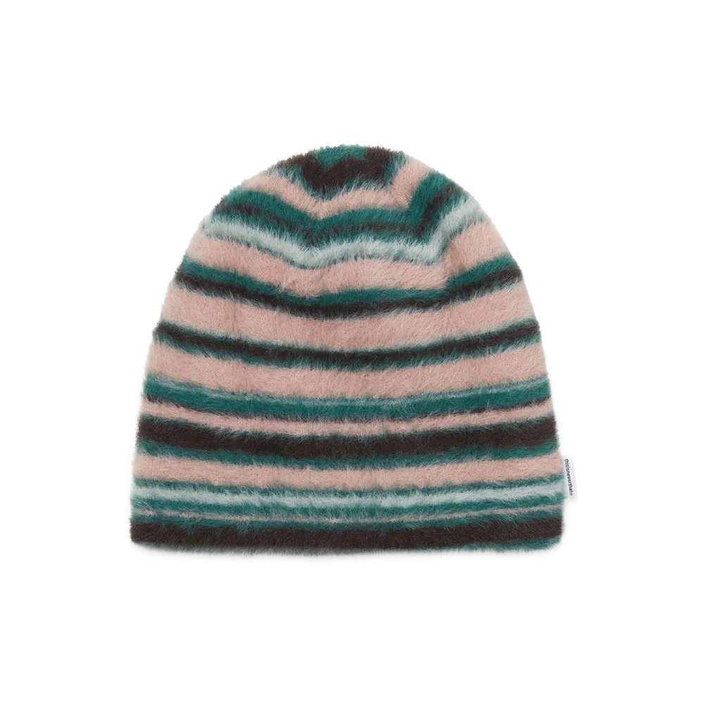 thisisneverthat Striped Shaggy No Cuff Beanie "Pink"