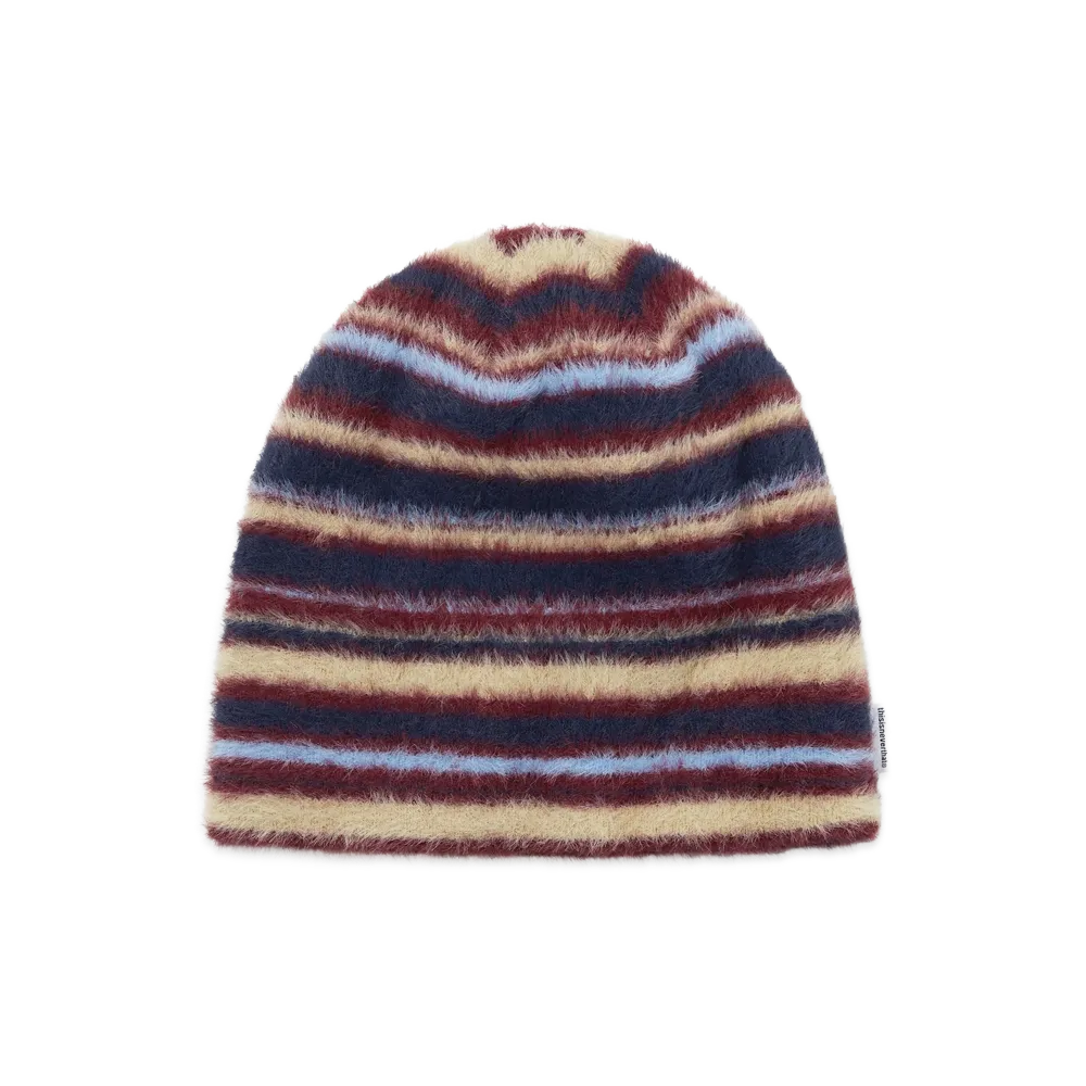 thisisneverthat Striped Shaggy No Cuff Beanie "Navy"