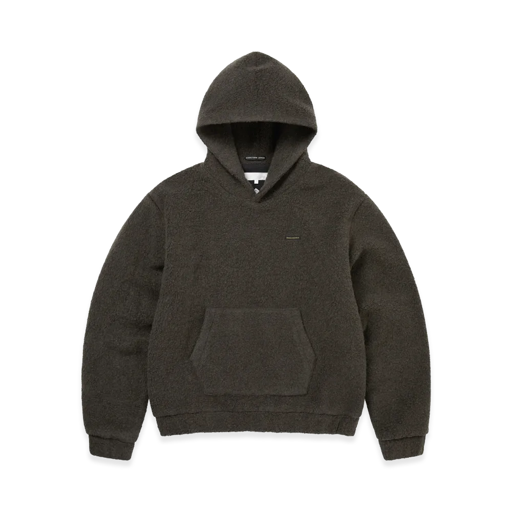 thisisneverthat Gore-Tex Windstopper Wool Fleece Hoodie "Mud"