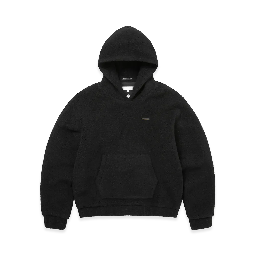 thisisneverthat Gore-Tex Windstopper Wool Fleece Hoodie "Black"