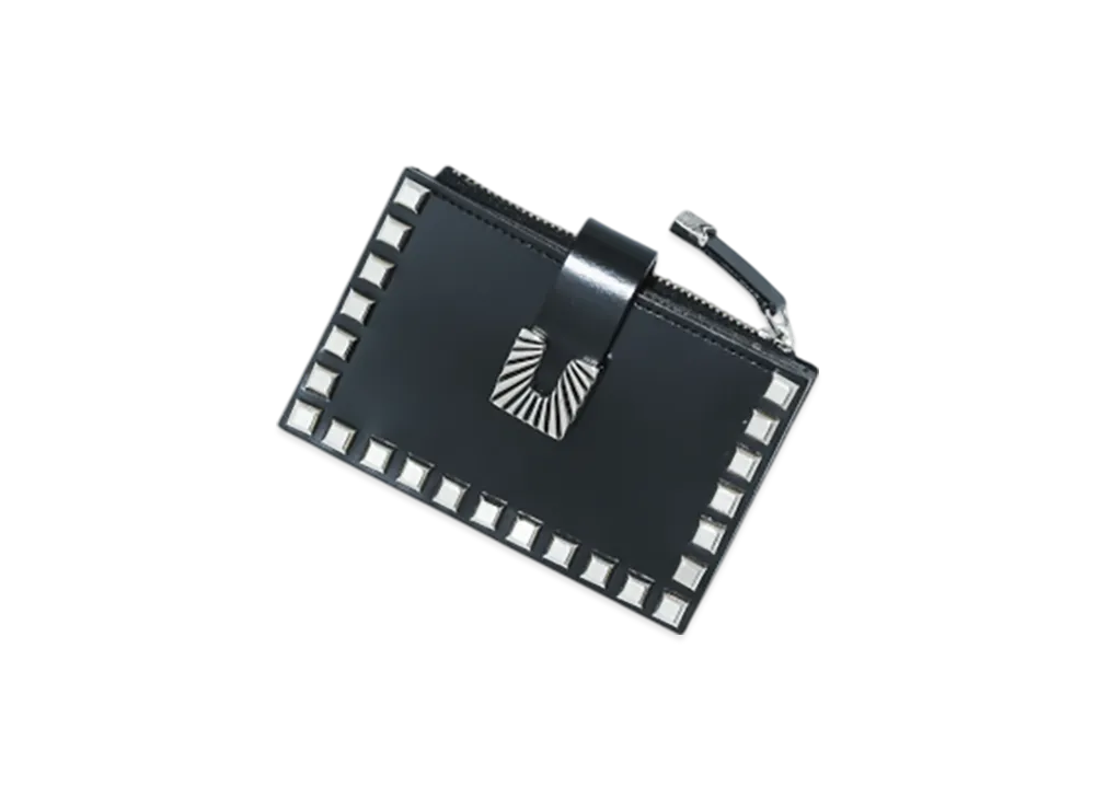 TOGA TOO Leather Wallet Studs Small "Black"